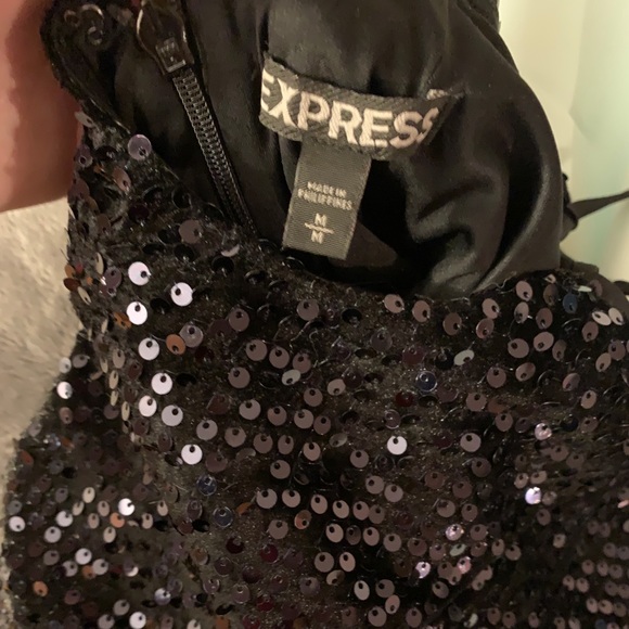 Express Sequins Mini Dress Size M - Picture 4 of 4